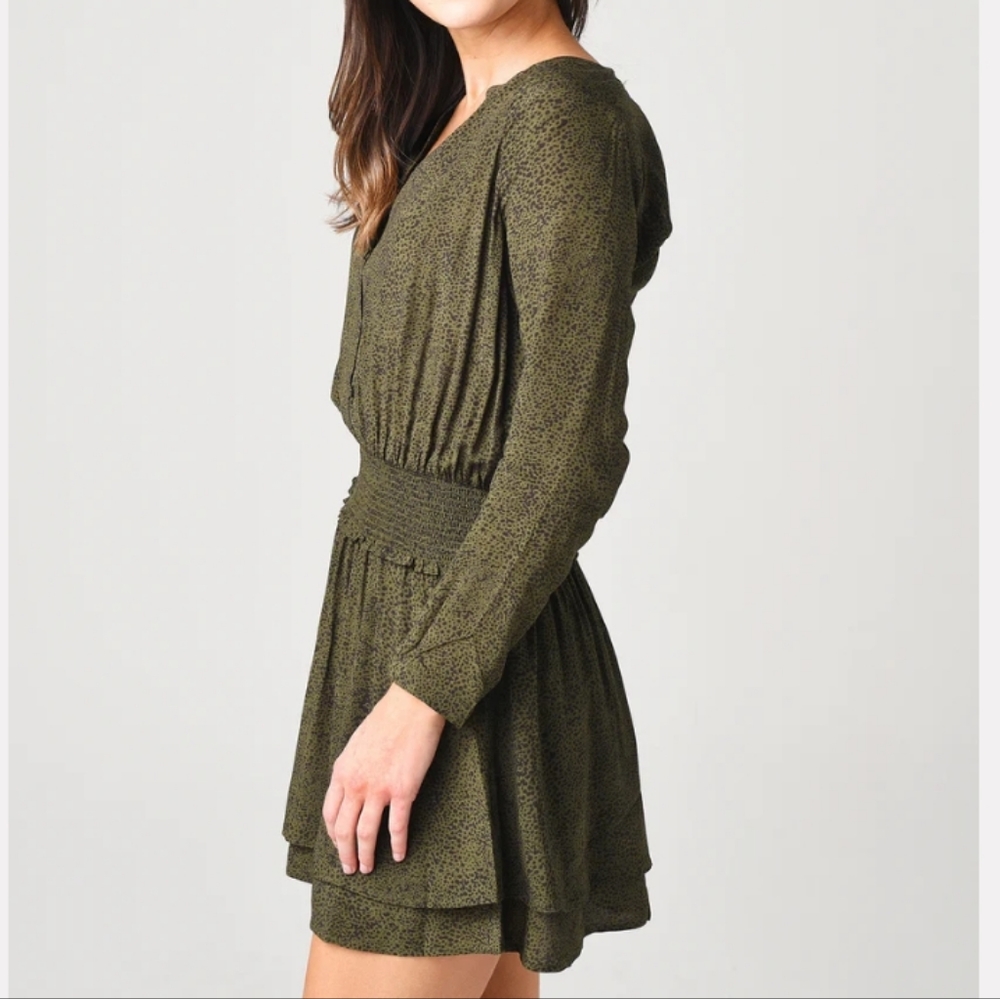 New Rails Jasmine Mini Dress Speckle Drop Smock W… - image 4